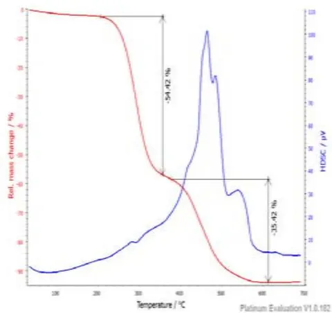 Figure 5: TG/DSC of F51,01