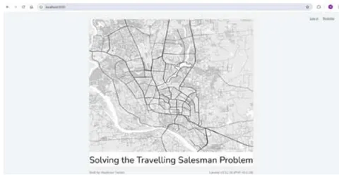 Fig. 4: Landing Page of the Web App