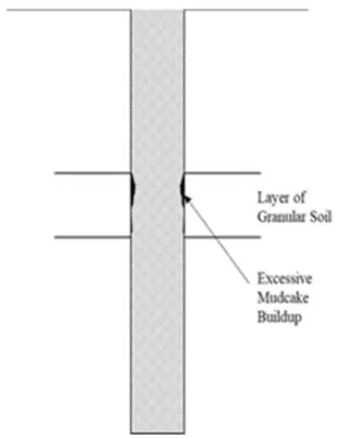 Figure 6: Thick filter cake formation due to stagnant slurry [11]