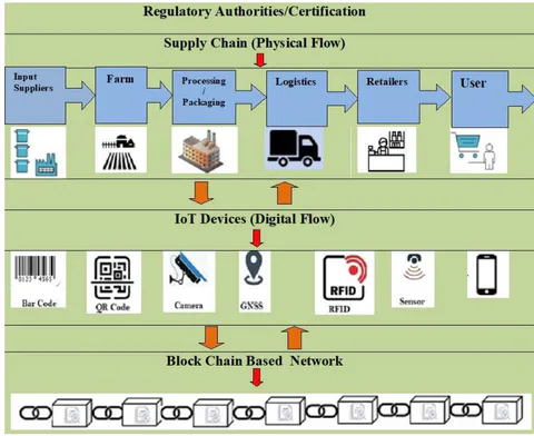 Fig. 8: A simplified Agriculture Supply Chain System.