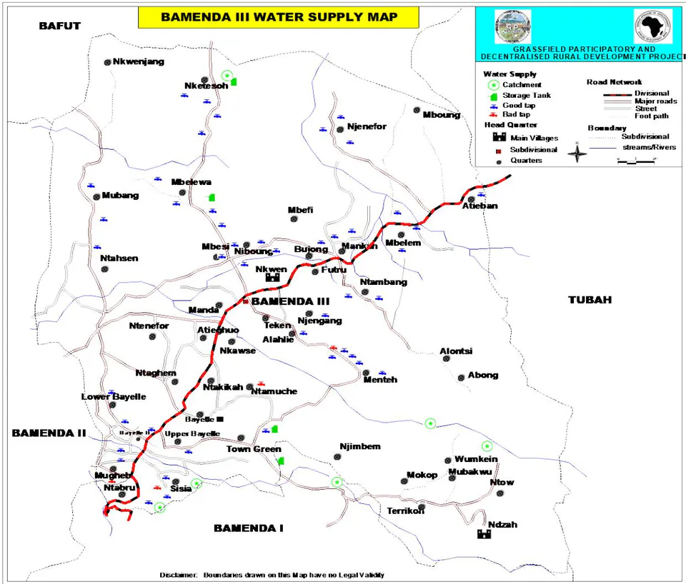 Figure 14: Portable water supply in Bamenda III
