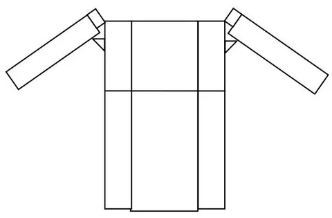 Figure 5: Straight blouse/cămășoi/tunic type/olds shirt a)