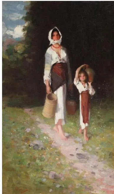 Figure 4: Nicolae Grigorescu Peasant woman, 1847