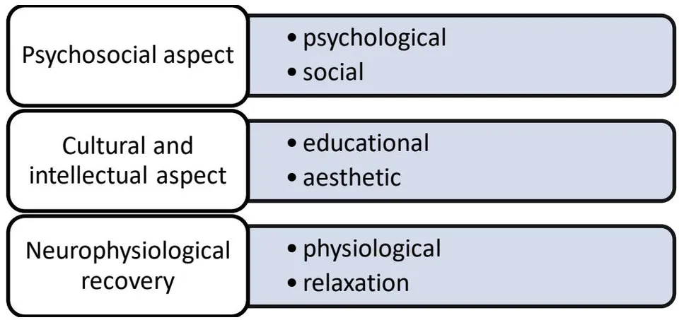 Figure 1: The recreational and development process \ aspects