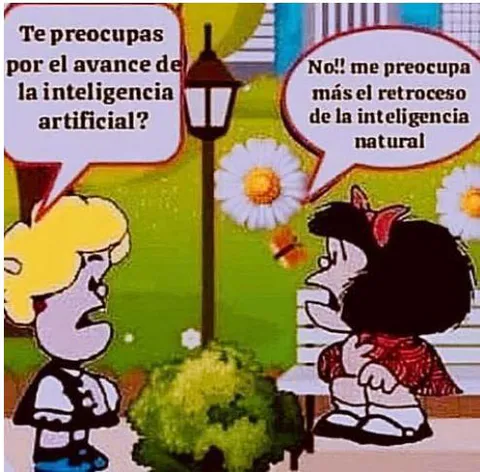 Figura 3: Mafalda y la inteligencia artificial