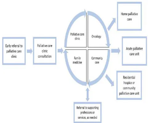 Figure 1: Team-based Outpatient Early Palliative Care Conceptual Framework[^12]