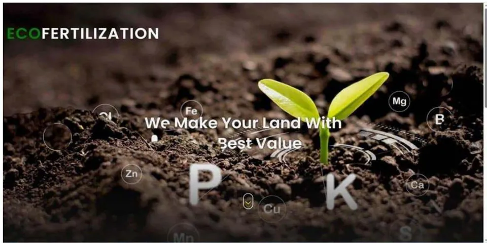 Fig.3: Landing Page of Eco-Fertilization