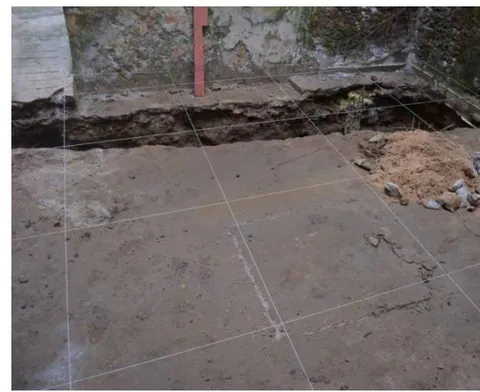 Fig. 3: Scrutinizing of the site to record the excavated areas