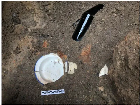 Fig. 2: Garbage deposits excavated in area 4.