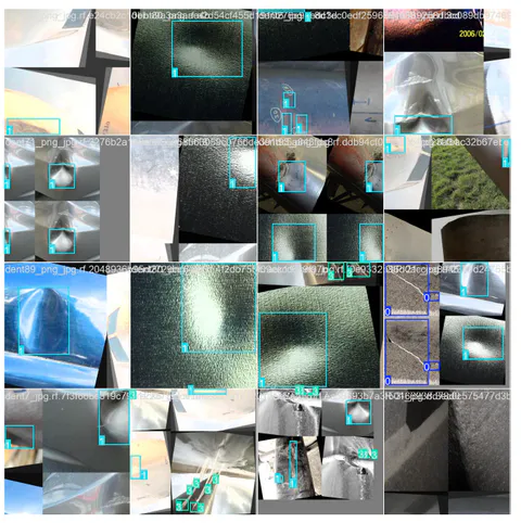 Training batch with OBB annotations