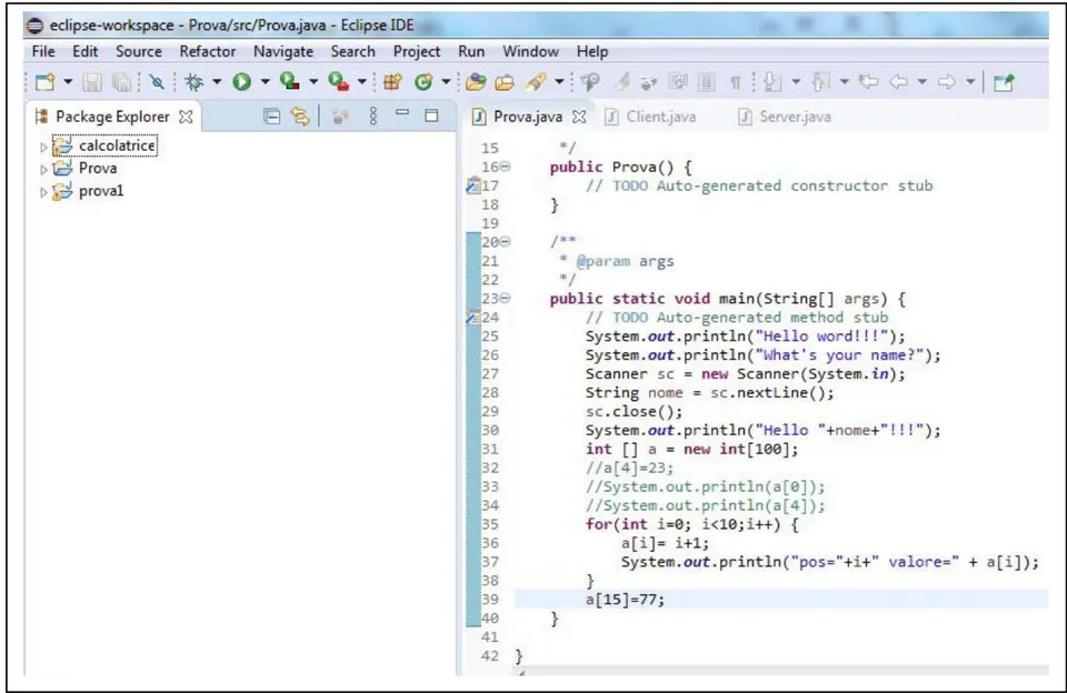 Figure 6: Eclipse development environment