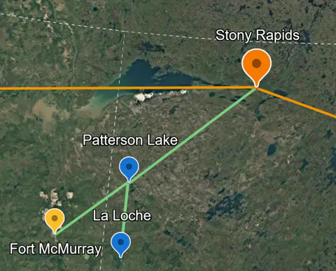 Transmission Branch from Stony Rapids Converter Station to Fort McMurray, AB
