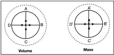 Figure 1a: Topological representation of volume and mass