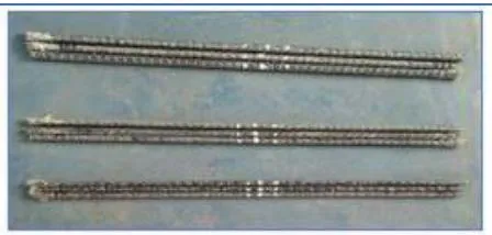 Fig. 6: Marking upon Basalt rebars while testing while testing