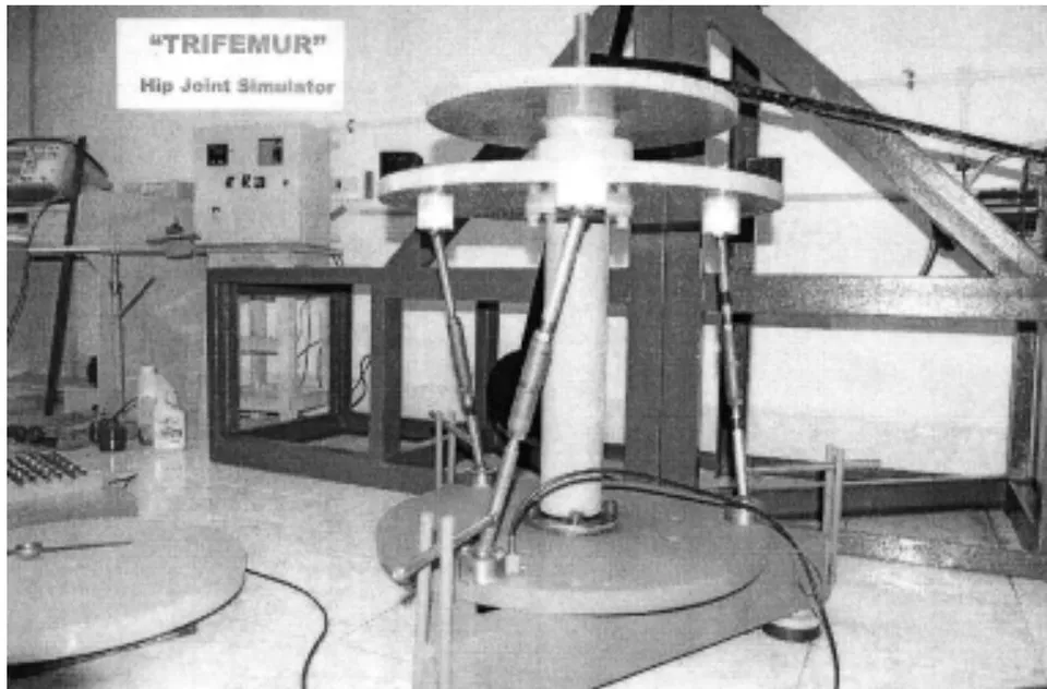 Fig. 1: Close up view of three femurs with A.E sensor on front-socket