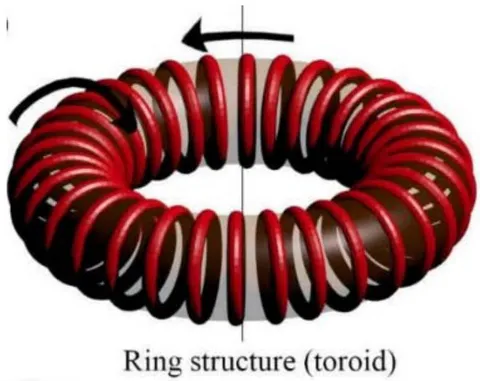 Figure 1: Conceptual diagram of a toroidal electron structure