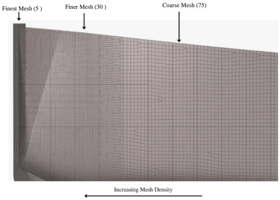 Figure 5: Mesh density regions