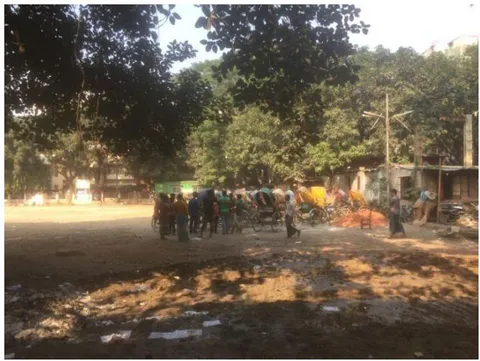 Figure 3: Rickshaw stand inside the park, Banani