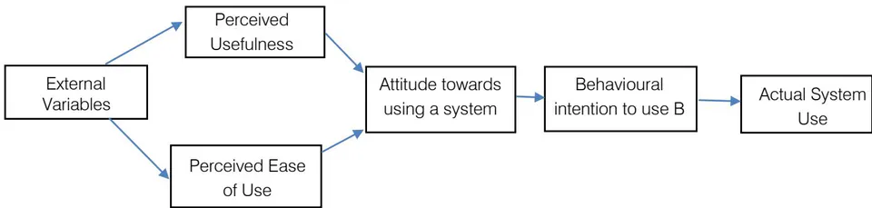 Figure 2: Advanced Graphic display of TAM by Davis 1989